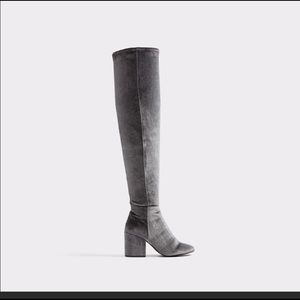 Thigh high gray Aldo boots NWT
